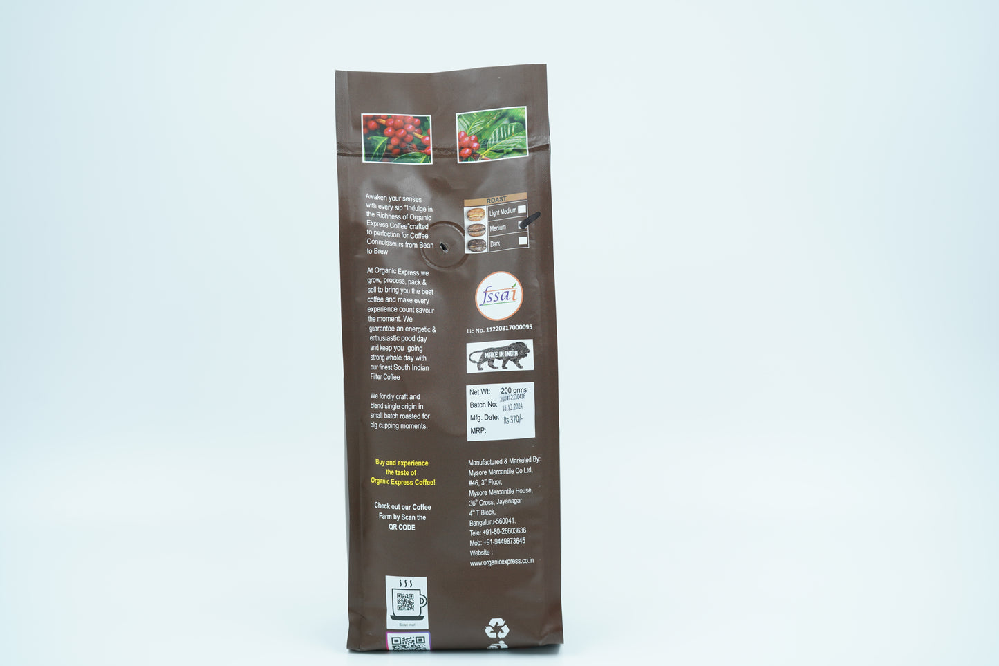 WESTERN GHAT PLANTATION STRONG & MEDIUM ROASTED FILTER COFFEE POWDER