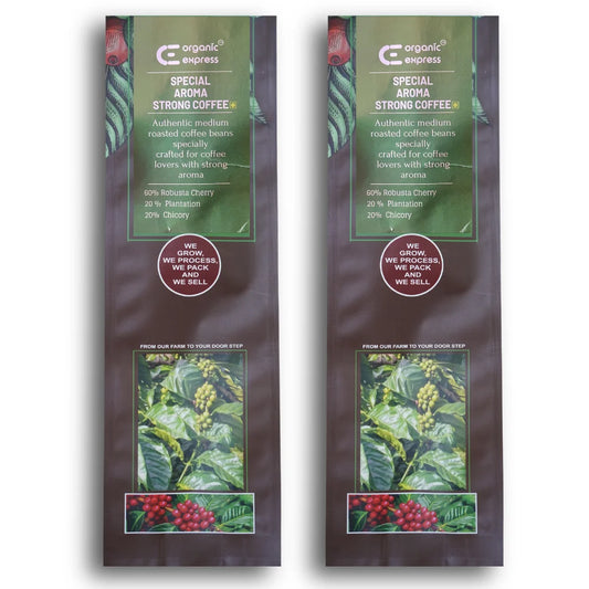 Special Aroma Strong Coffee Pack Of Two | South Indian Filter Coffee (200g) 60:20:20 Robusta Cherry, Plantation & Chicory Blend