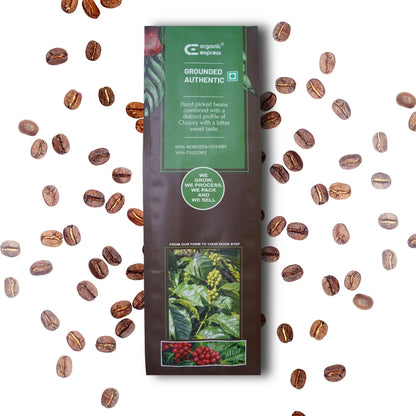 Grounded Authentic Coffee | South Indian Filter Coffee (200g) 90:10 Robusta Cherry & Chicory Blend