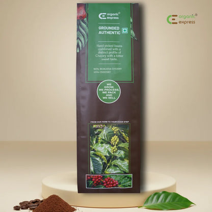 Grounded Authentic Coffee | South Indian Filter Coffee (200g) 90:10 Robusta Cherry & Chicory Blend