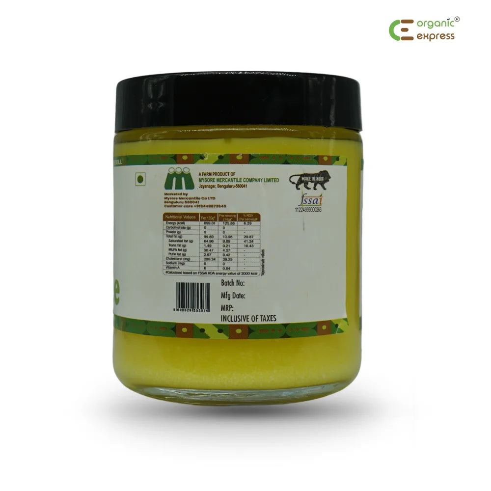Pure A2 Desi Cow Ghee | Bilona Churned | Grass-Fed | Traditional 250ml