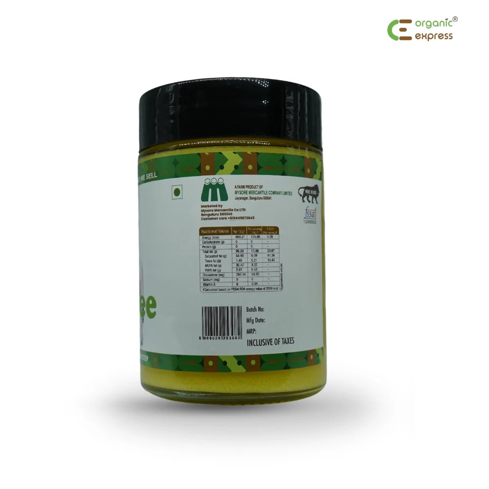 Pure A2 Desi Cow Ghee — Bilona Churned, Grass-Fed 500ml