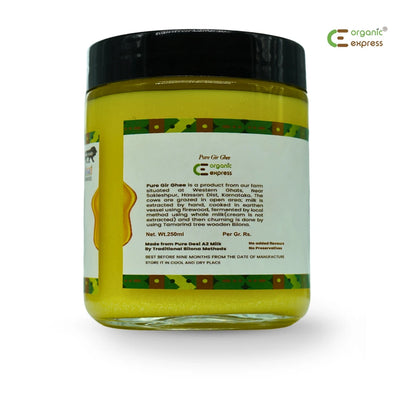 Organic Express A2 Gir Ghee 500gram | Pure Traditionally Churned Ghee