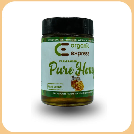 pure honey in glass jar