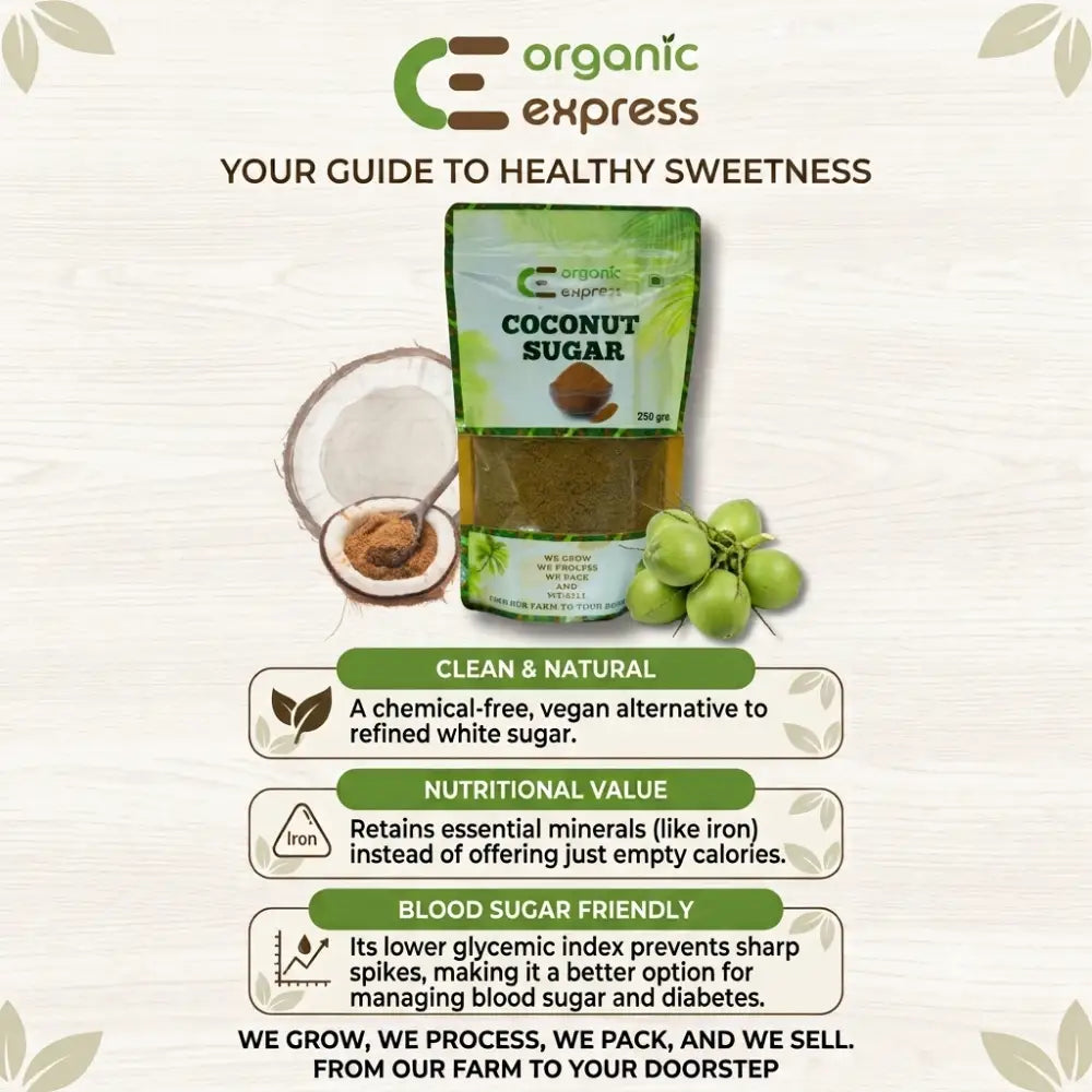 Organic express coconut sugar benifits